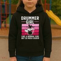 Best Drums For Drummer Music Band Kids Hoodie thumb 3