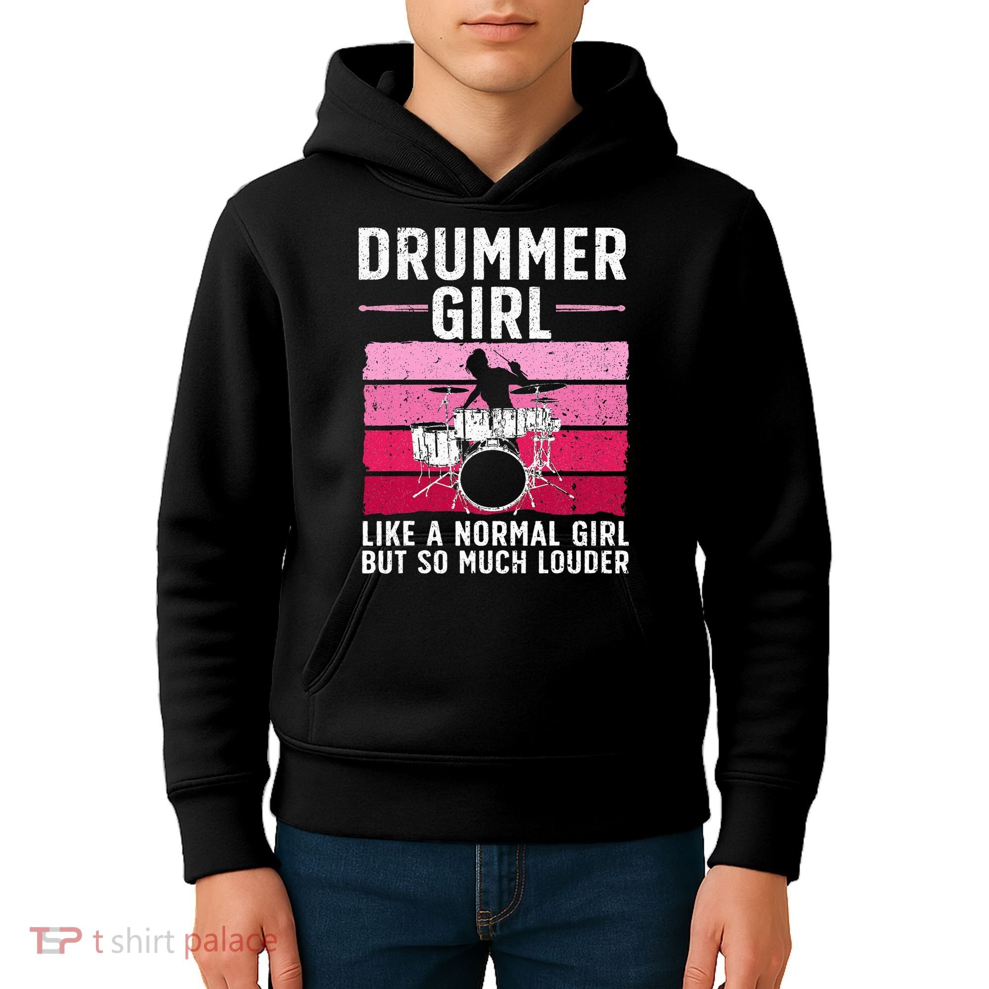 Best Drums For Drummer Music Band Kids Hoodie