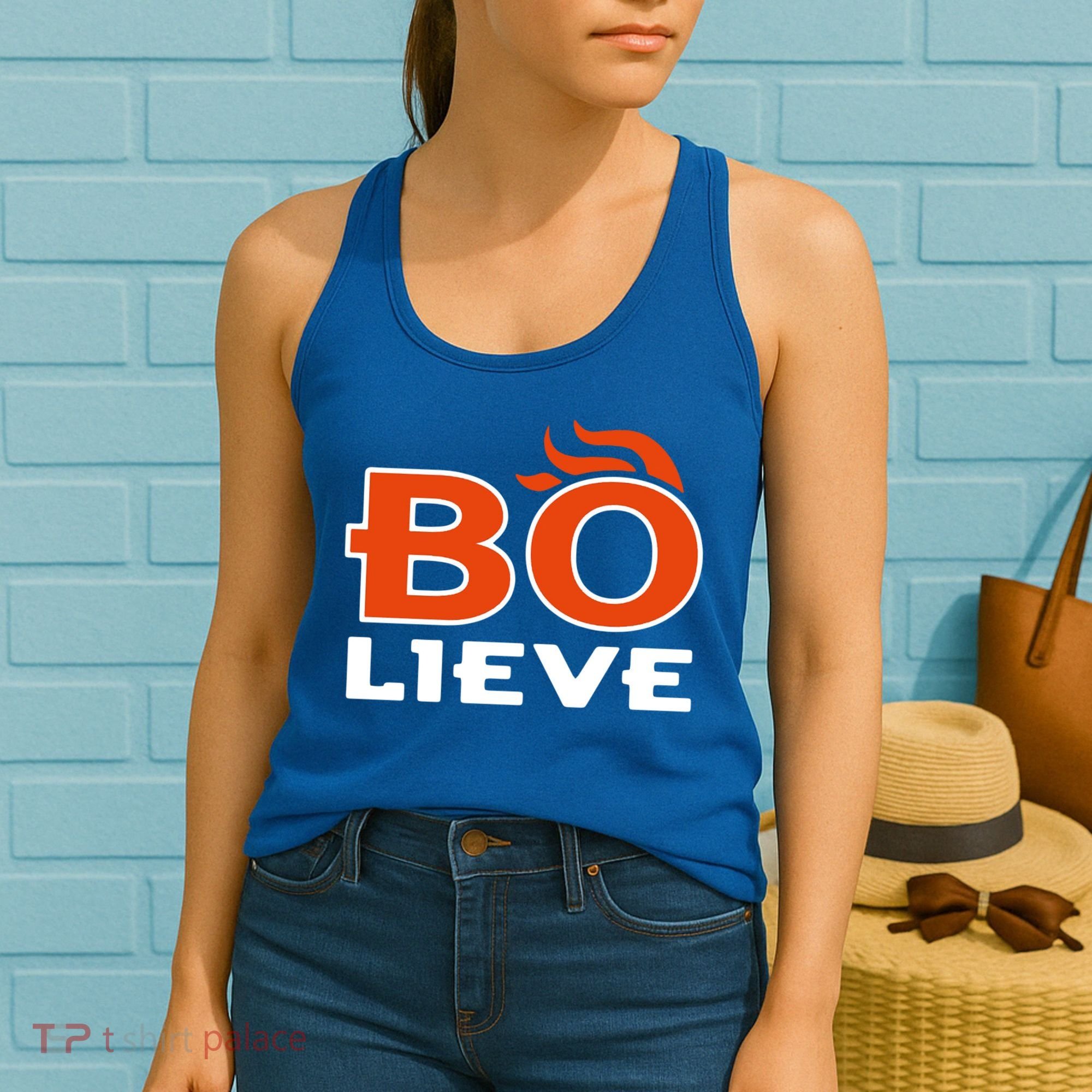 BO-lieve Denver Football  Women's Tank Top