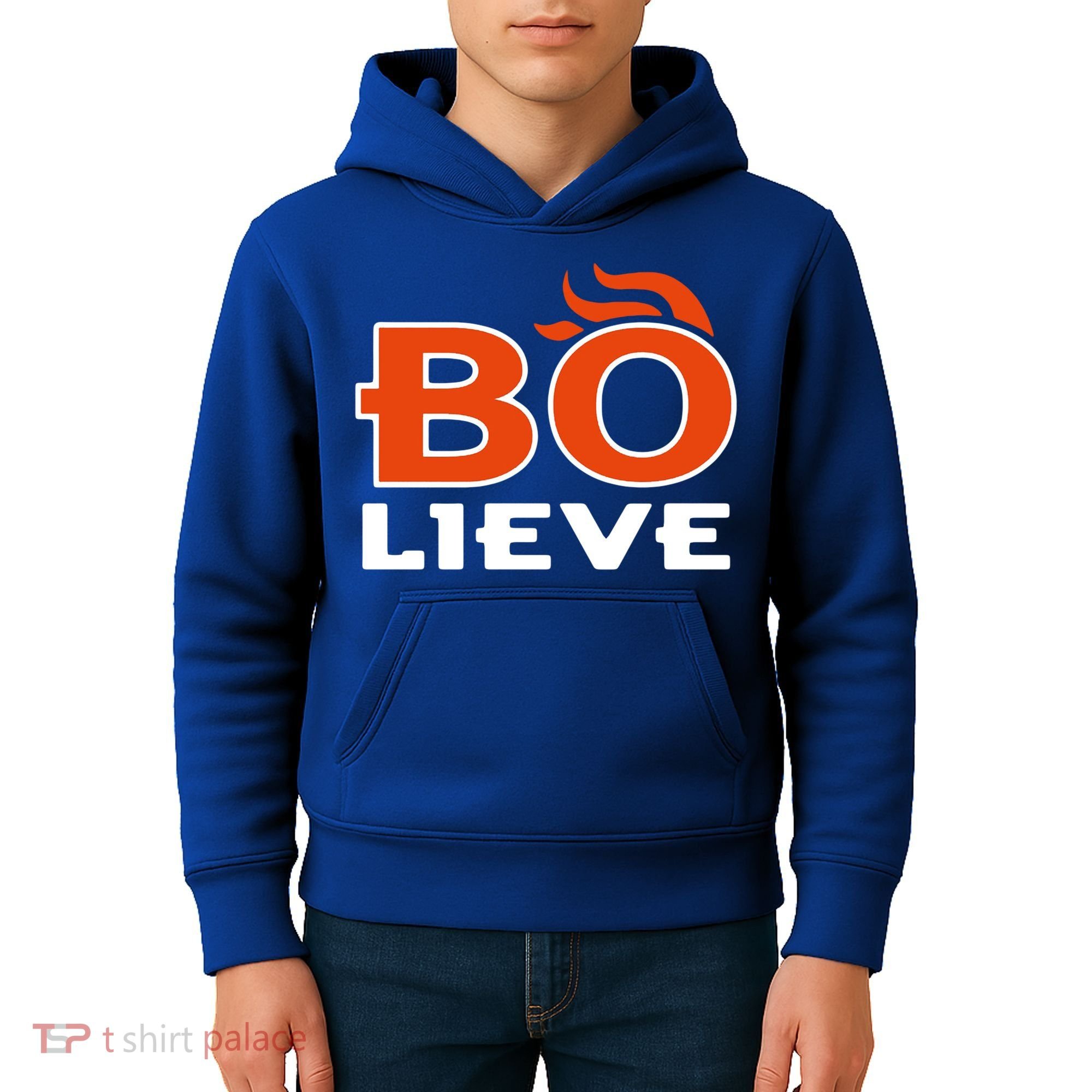 BO-lieve Denver Football  Kids Hoodie