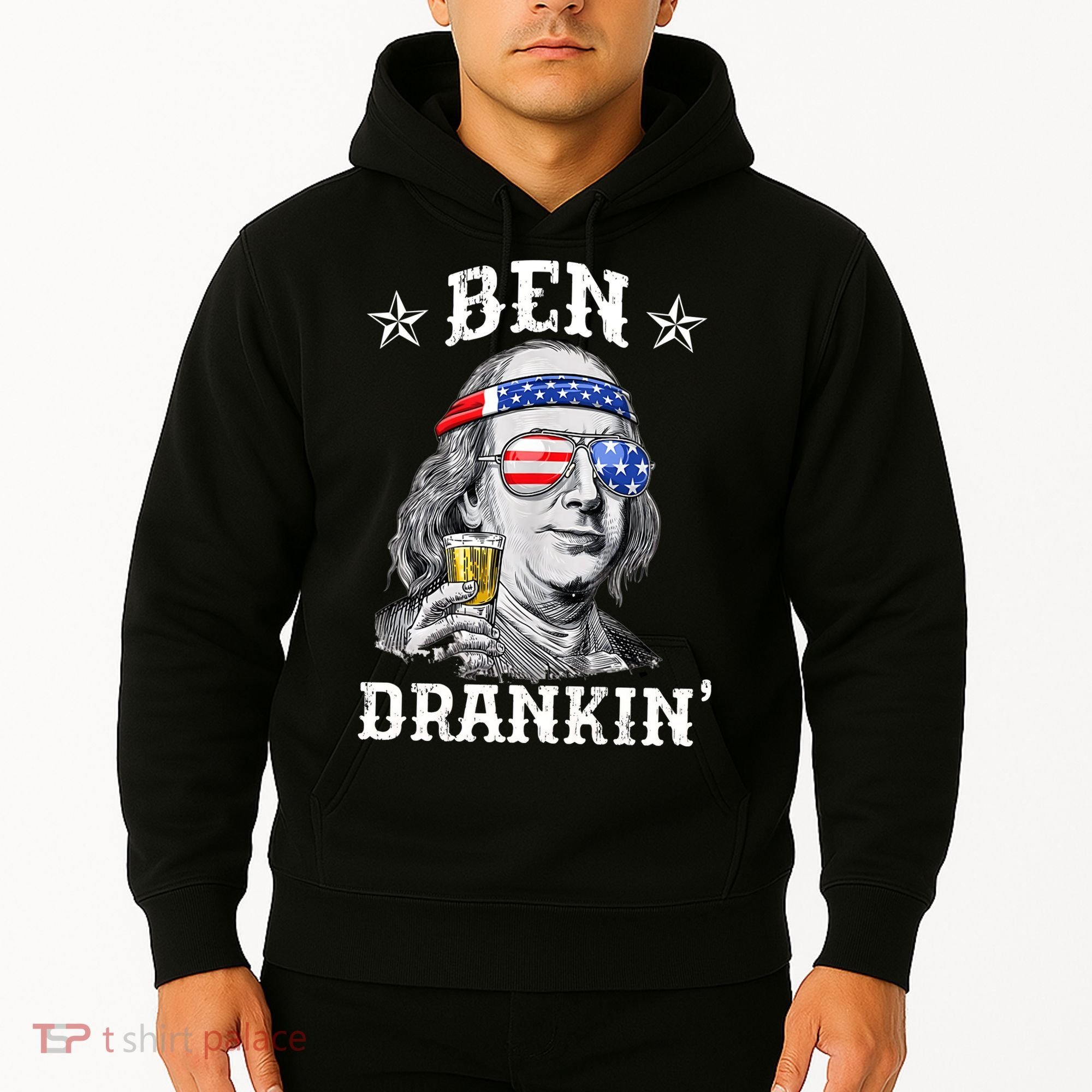 Ben Drankin Funny 4th Of July Hoodie