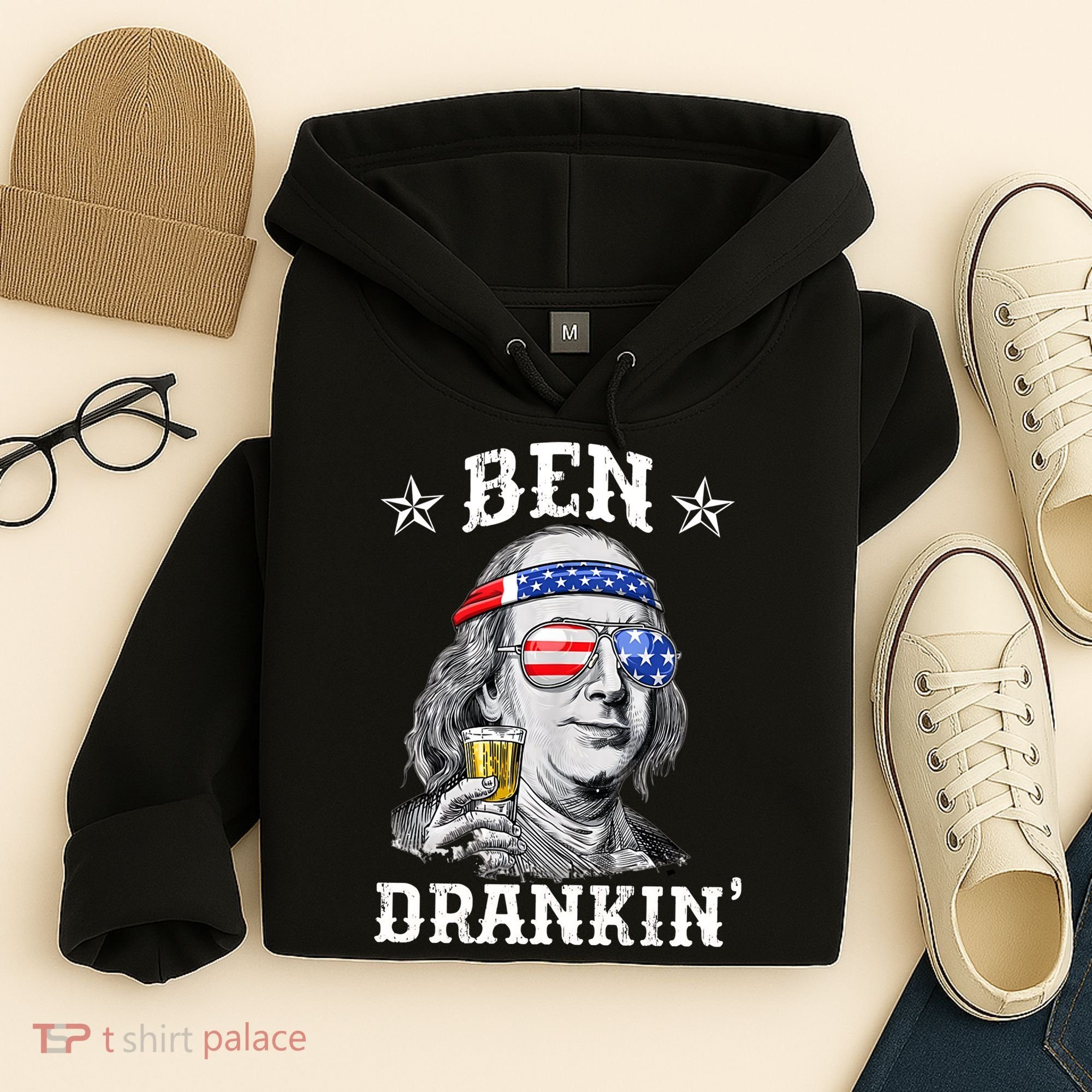 Ben Drankin Funny 4th Of July Hoodie