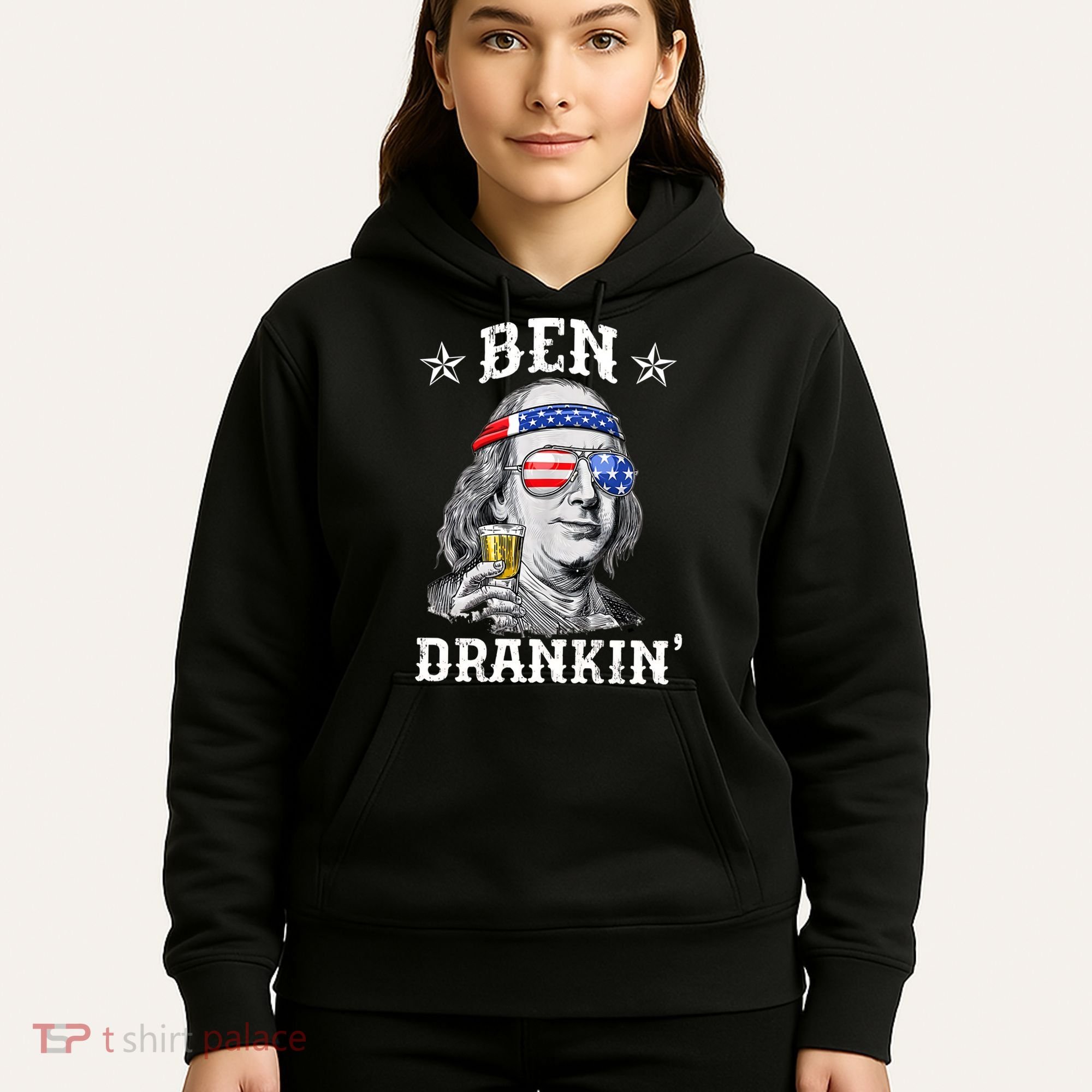 Ben Drankin Funny 4th Of July Hoodie