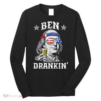 Ben Drankin Funny 4th Of July Long Sleeve Shirt