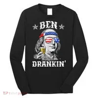 Ben Drankin Funny 4th Of July Long Sleeve Shirt thumb 0