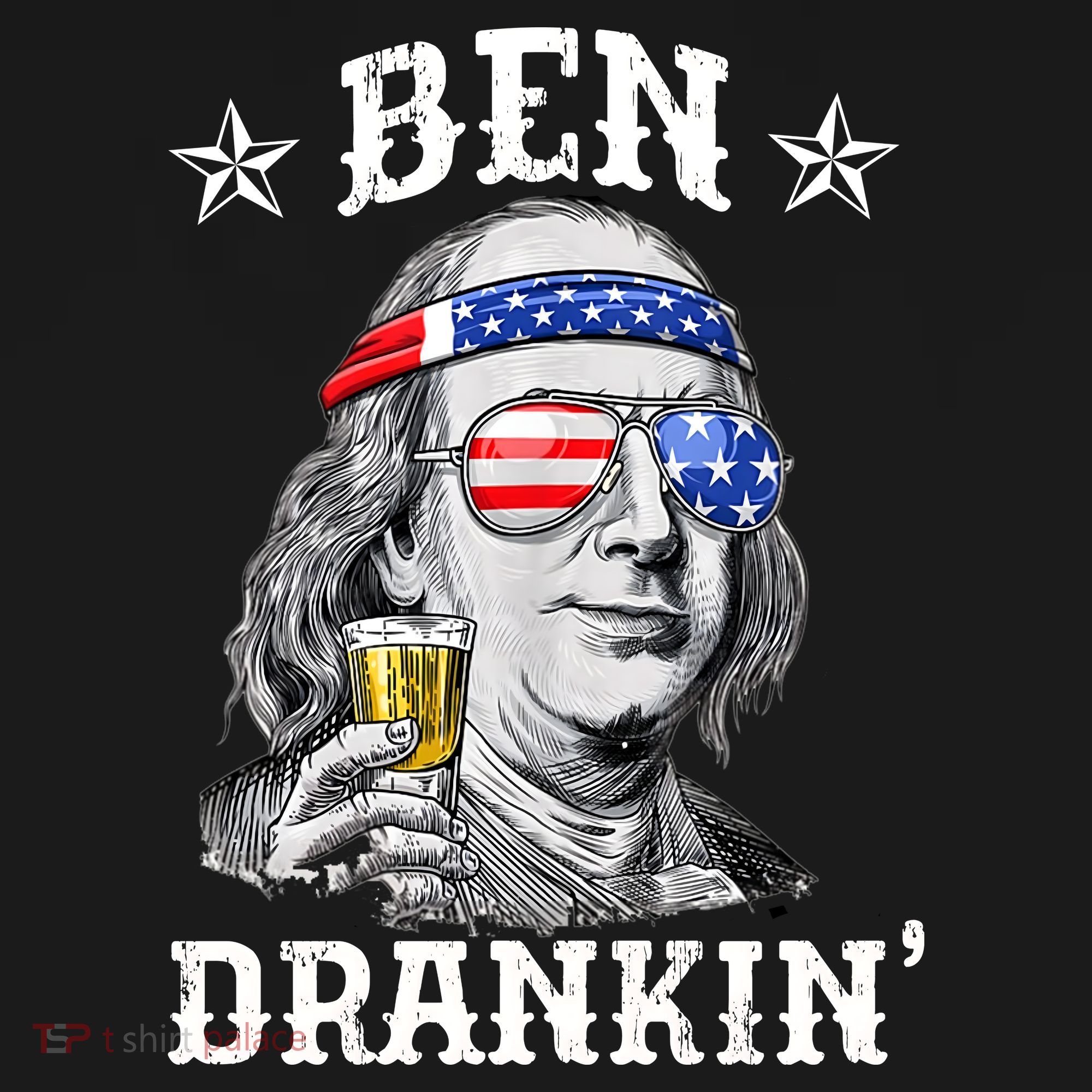 Ben Drankin Funny 4th Of July Polo