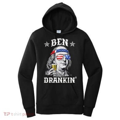 Ben Drankin Funny 4th Of July Women's Hoodie