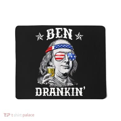 Ben Drankin Funny 4th Of July Mousepad