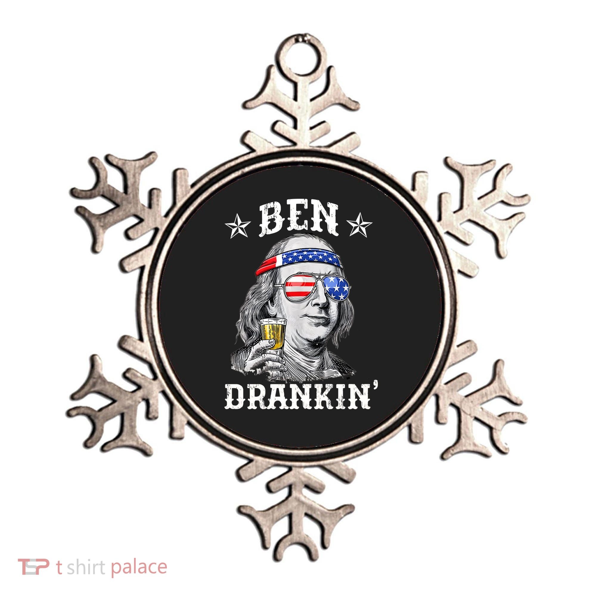 Ben Drankin Funny 4th Of July Ornament