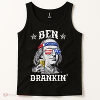Ben Drankin Funny 4th Of July Tank Top thumb 2