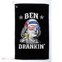 Ben Drankin Funny 4th Of July Golf Towel thumb 0