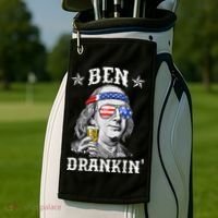 Ben Drankin Funny 4th Of July Golf Towel thumb 2