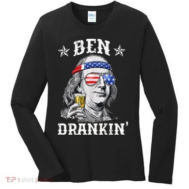 Ben Drankin Funny 4th Of July Women's Long Sleeve Shirt