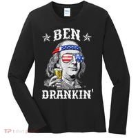 Ben Drankin Funny 4th Of July Women's Long Sleeve Shirt thumb 0
