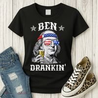 Ben Drankin Funny 4th Of July Women's T-Shirt thumb 3