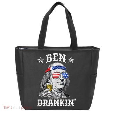 Ben Drankin Funny 4th Of July Tote Bag