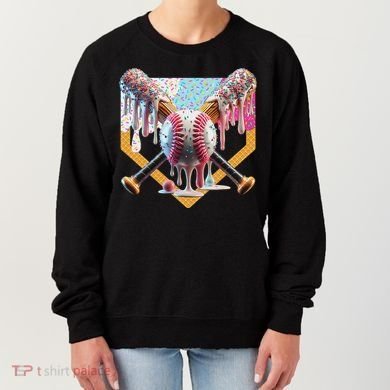 Baseball Drip For Ice Cream Drip For Boy Baseball Women's Sweatshirt
