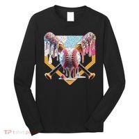 Baseball Drip For Ice Cream Drip For Boy Baseball Long Sleeve Shirt thumb 0