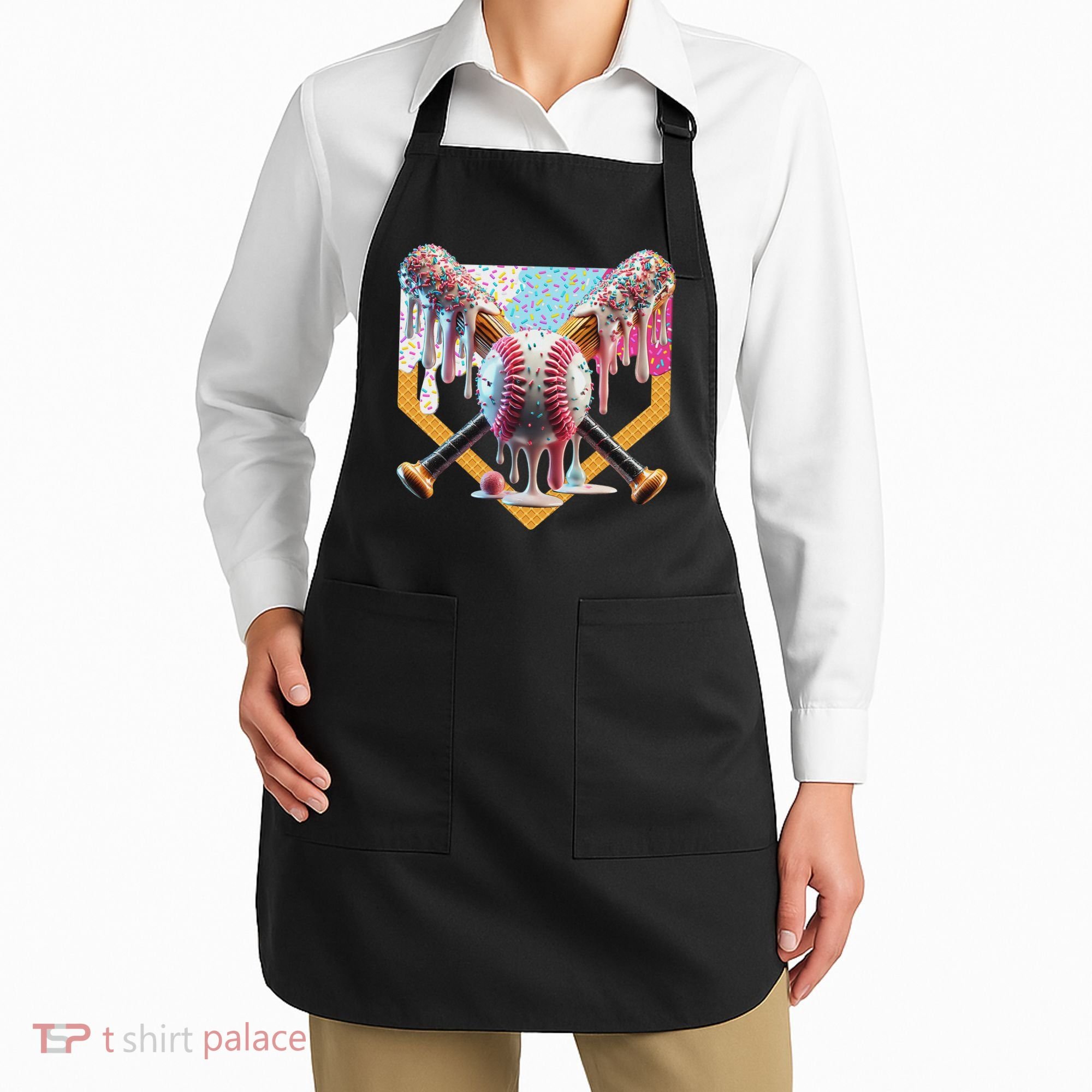 Baseball Drip For Ice Cream Drip For Boy Baseball Apron