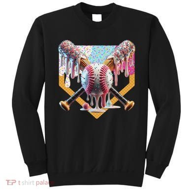 Baseball Drip For Ice Cream Drip For Boy Baseball Sweatshirt