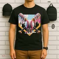 Baseball Drip For Ice Cream Drip For Boy Baseball T-Shirt thumb 6