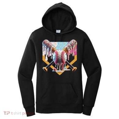 Baseball Drip For Ice Cream Drip For Boy Baseball Women's Hoodie