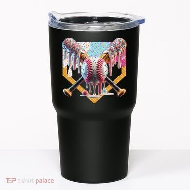 Baseball Drip For Ice Cream Drip For Boy Baseball Tumbler