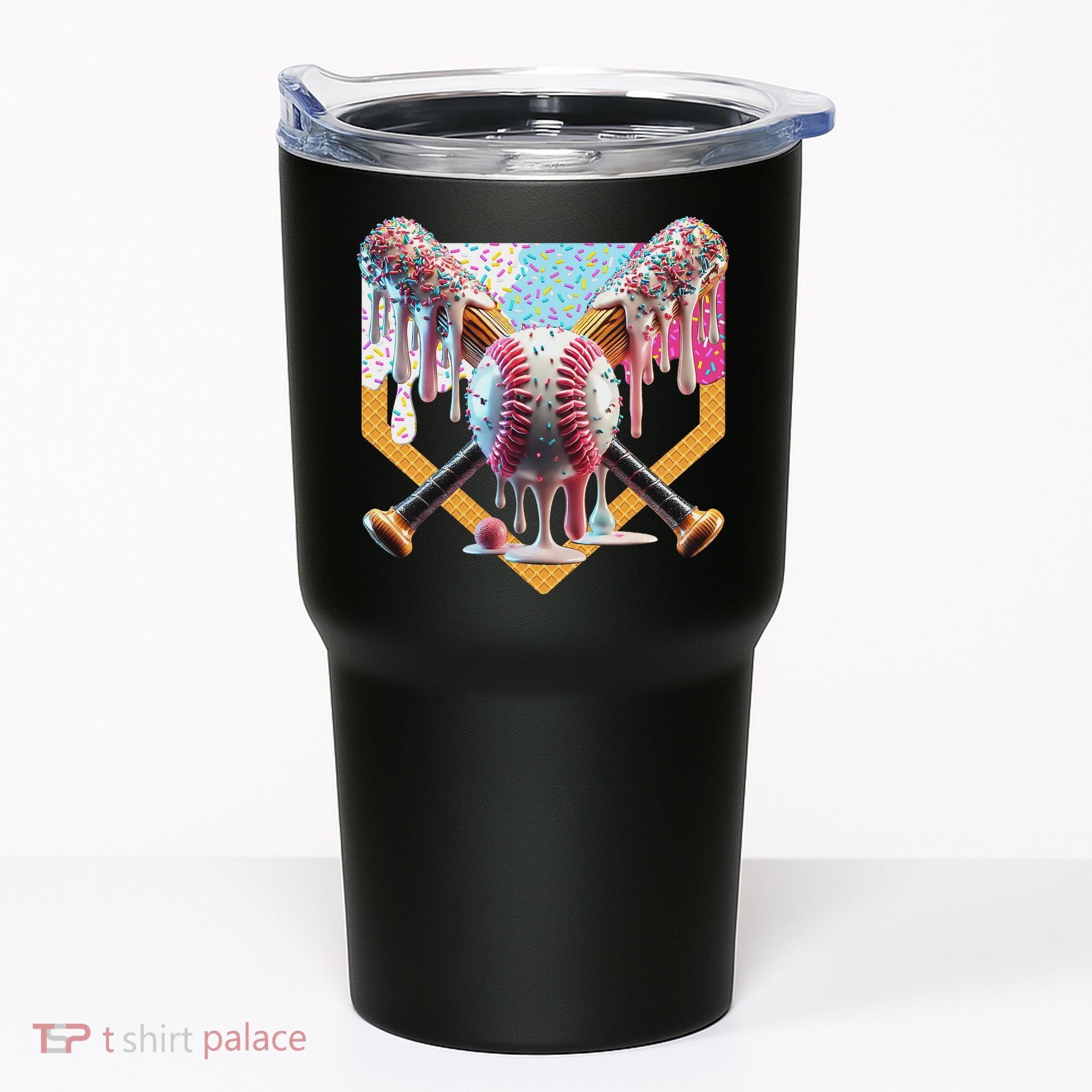 Baseball Drip For Ice Cream Drip For Boy Baseball Tumbler