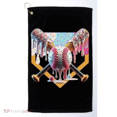 Baseball Drip For Ice Cream Drip For Boy Baseball Golf Towel