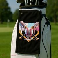 Baseball Drip For Ice Cream Drip For Boy Baseball Golf Towel thumb 2