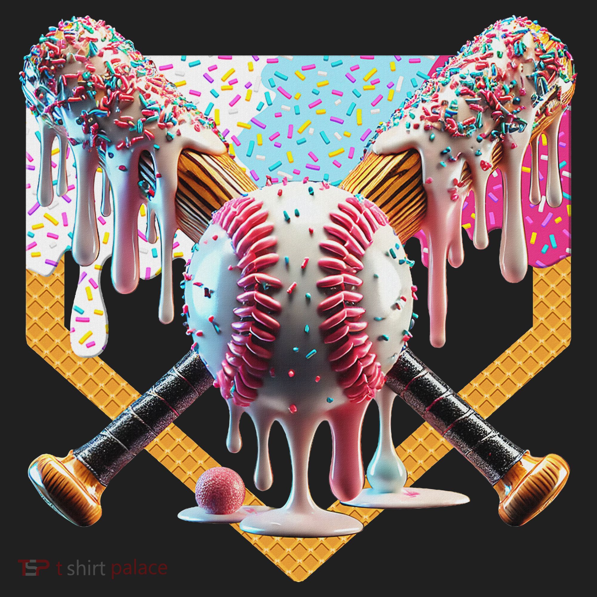 Baseball Drip For Ice Cream Drip For Boy Baseball Golf Towel