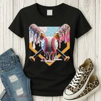 Baseball Drip For Ice Cream Drip For Boy Baseball Women's T-Shirt thumb 3