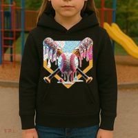 Baseball Drip For Ice Cream Drip For Boy Baseball Kids Hoodie thumb 3