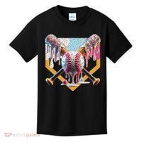 Baseball Drip For Ice Cream Drip For Boy Baseball Kids T-Shirt thumb 0