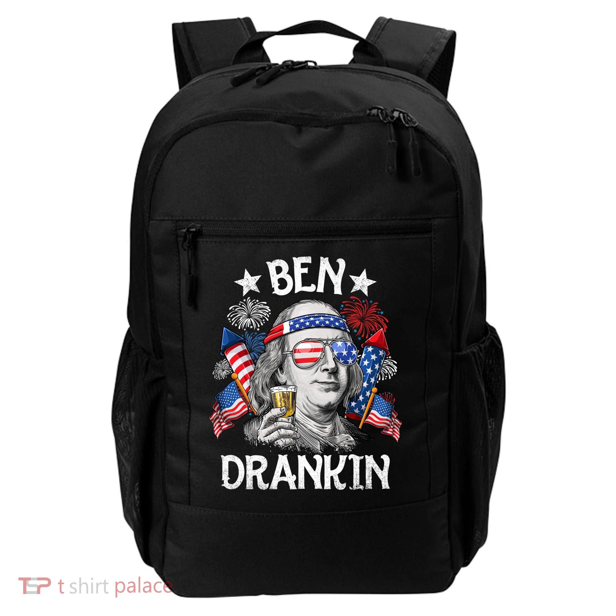 Ben Drankin Funny 4th Of July Shirts Fireworks Patriotic Backpack