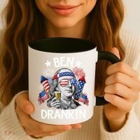 Ben Drankin Funny 4th Of July Shirts Fireworks Patriotic Coffee Mug thumb 3