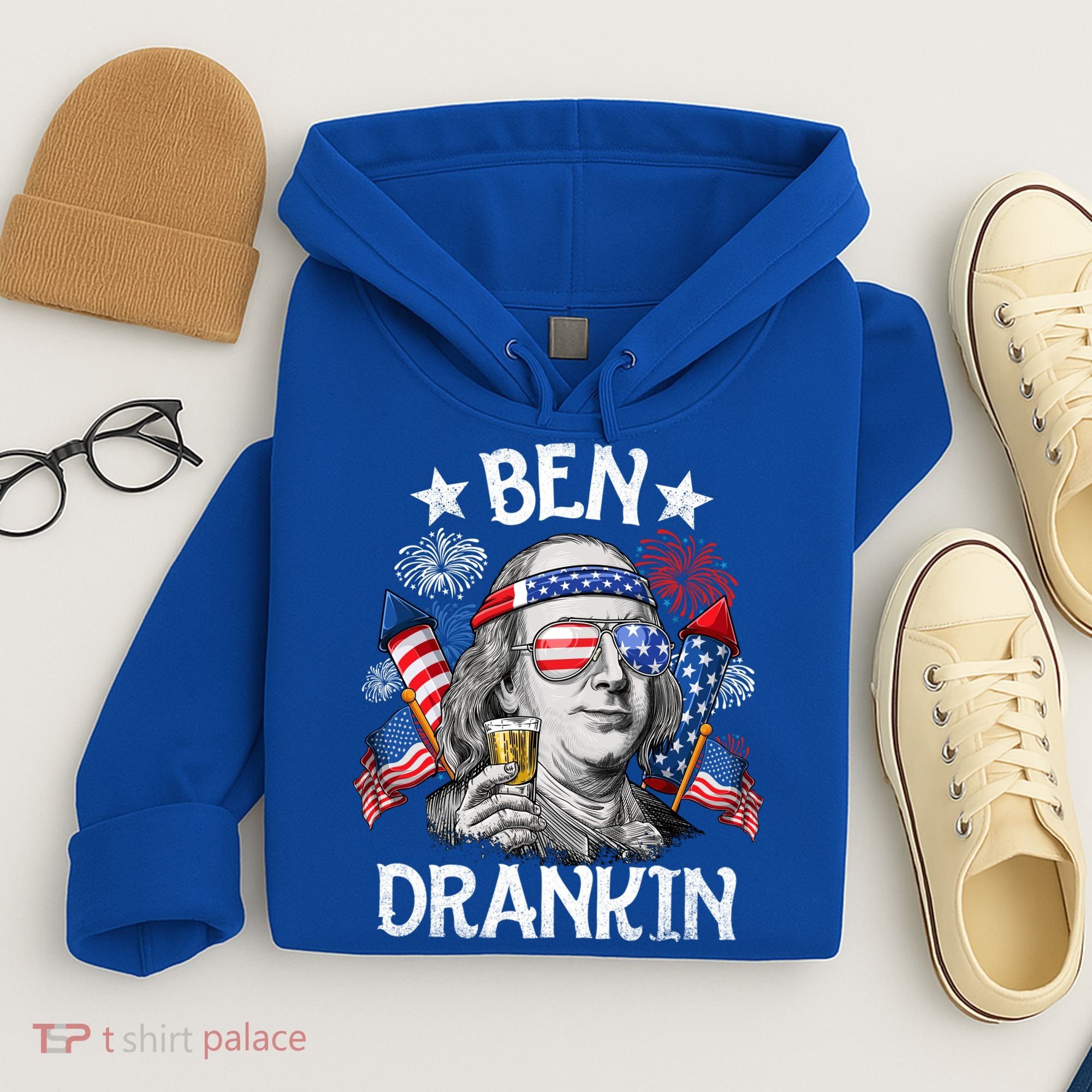 Ben Drankin Funny 4th Of July Shirts Fireworks Patriotic Hoodie