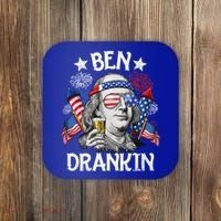 Ben Drankin Funny 4th Of July Shirts Fireworks Patriotic Coaster thumb 0