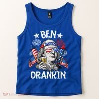 Ben Drankin Funny 4th Of July Shirts Fireworks Patriotic Tank Top thumb 2