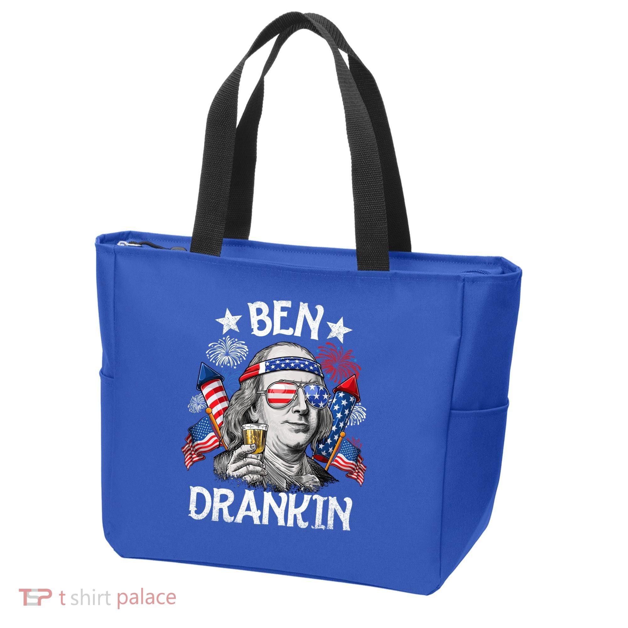Ben Drankin Funny 4th Of July Shirts Fireworks Patriotic Tote Bag