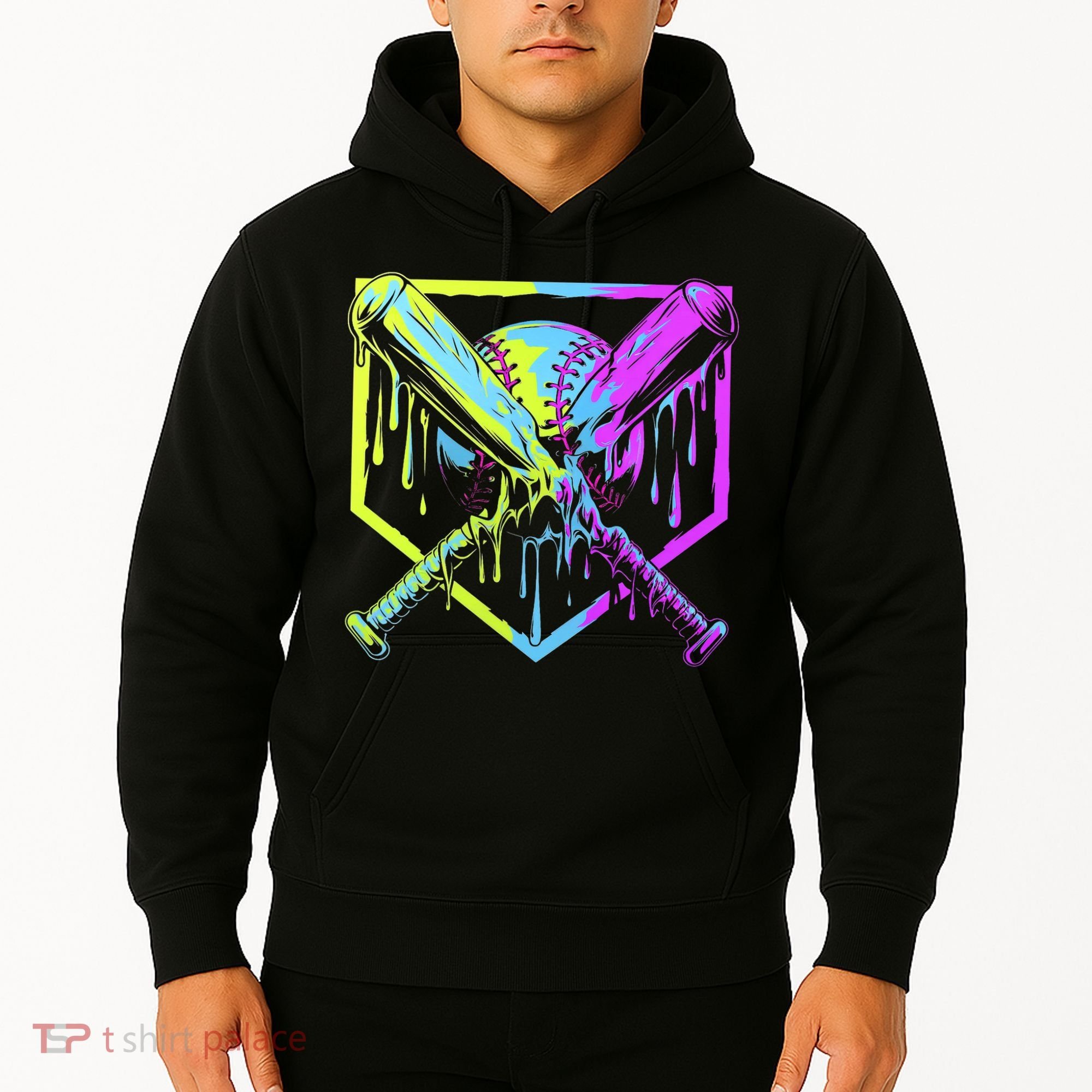 Baseball Drip For Bo.y.s Ice Cream Drip Yout.h Boy.s Baseball Hoodie