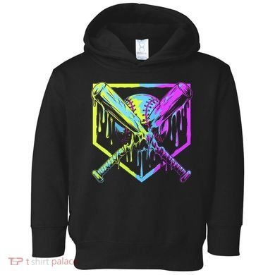 Baseball Drip For Bo.y.s Ice Cream Drip Yout.h Boy.s Baseball Toddler Hoodie