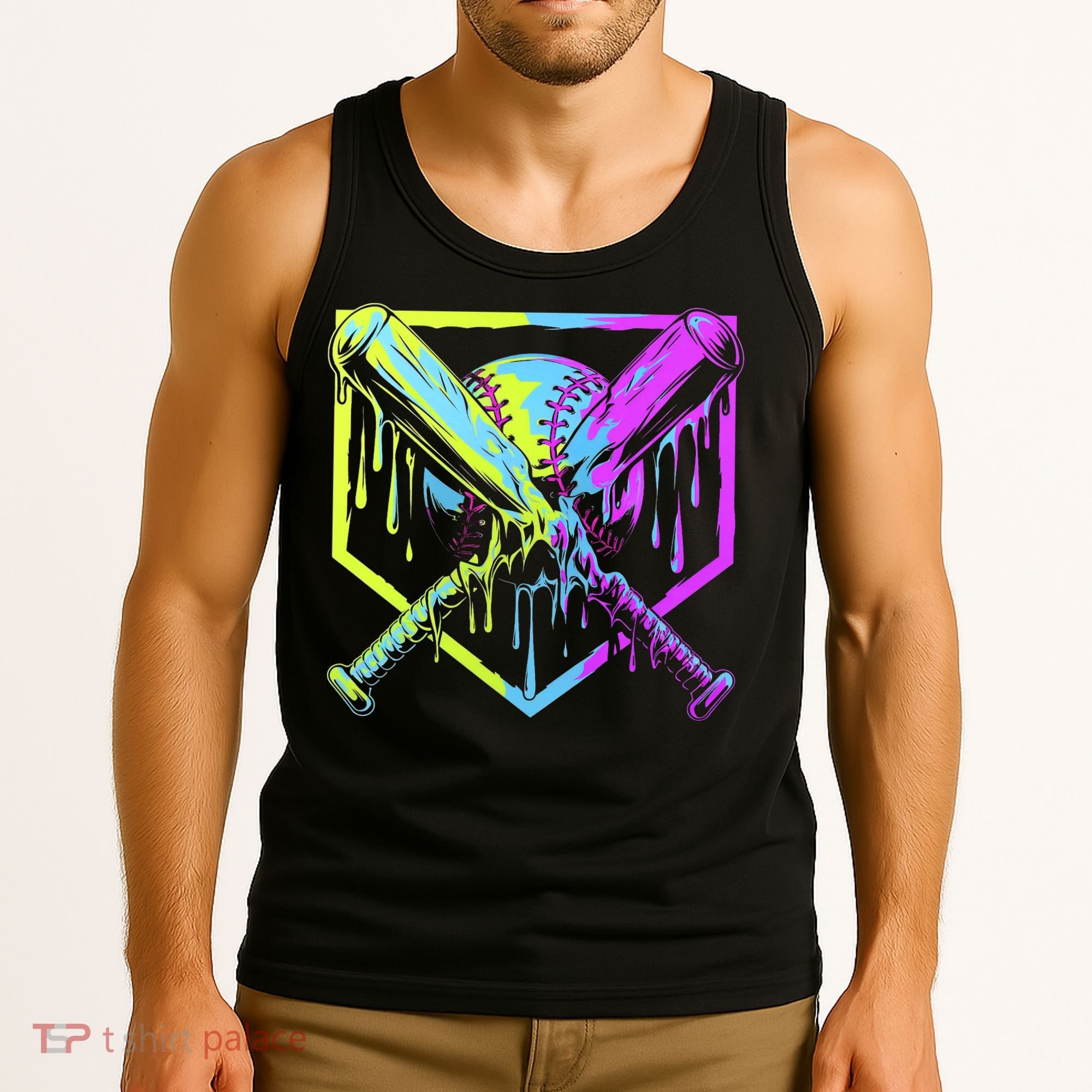 Baseball Drip For Bo.y.s Ice Cream Drip Yout.h Boy.s Baseball Tank Top