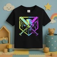 Baseball Drip For Bo.y.s Ice Cream Drip Yout.h Boy.s Baseball Toddler T-Shirt thumb 3