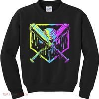 Baseball Drip For Bo.y.s Ice Cream Drip Yout.h Boy.s Baseball Kids Sweatshirt thumb 0