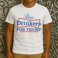 Beer Drinkers For Trump King Of Presidents T-Shirt thumb 3