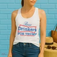 Beer Drinkers For Trump King Of Presidents Women's Tank Top thumb 2
