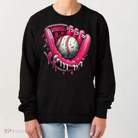 Baseball Drip For Ice Cream Drip Baseball Women's Sweatshirt thumb 0