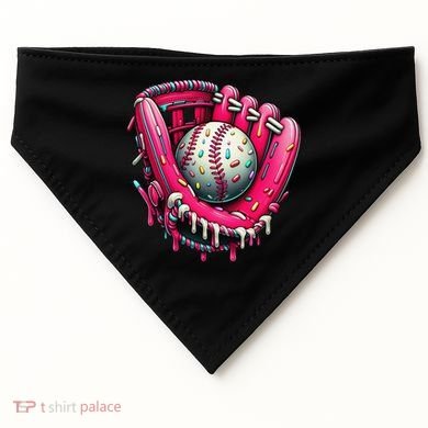 Baseball Drip For Ice Cream Drip Baseball USA-Made Doggie Bandana