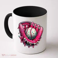 Baseball Drip For Ice Cream Drip Baseball Coffee Mug thumb 0